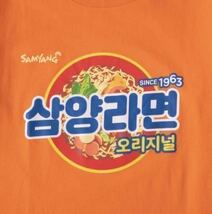 タグ付！【Doublefocus/ダブルフォーカス】元祖韓国即席麺/三養ラーメン/韓国企業コラボ/Tシャツ/企業Tシャツ/L/SAMYANG♪男女兼用_画像4