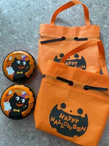 ハロウィン お菓子空箱＆不織布バッグ 各2個