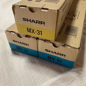 SHARP シャープ トナーカートリッジ3本　MX-31JTCA　MX-31JTYA　 シアン×2　イエロー×1　純正トナー　☆新品在庫品