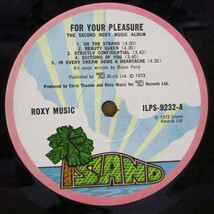 ROXY MUSIC-For Your Pleasure (UK オリジナル LP/両面コーティング見開きジャケ)_画像3