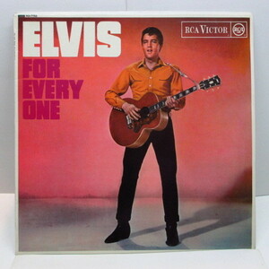 ELVIS PRESLEY (エルヴィス・プレスリー) -Elvis For Everyone (UK 初回オリジナル・モノラル LP/表面コーティング2面折り返しジャケ)