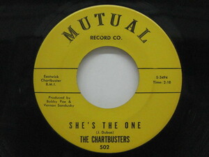 CHARTBUSTERS-She's The One (US オリジナル「飾り文字ロゴラベ」 7)