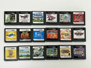 Nintendo DS ソフト18枚セット（スーパーマリオ、どうぶつの森、ポケモン、三国志大戦、ハヤテのごとく視力）