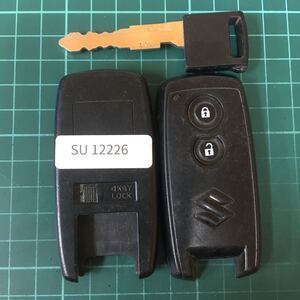 SU12226 スズキ BX217BW10GE4 2ボタン スマートキー キーレスリモコン モコ セルボ フレア ワゴンR MRワゴン等 日産マツダAZワゴン MG22S