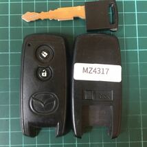 MZ4317 マツダ U43PB14B 2ボタン スマートキー キーレスリモコン モコ セルボ フレア ワゴンR MRワゴン等 日産 スズキ AZワゴン MG22S_画像1