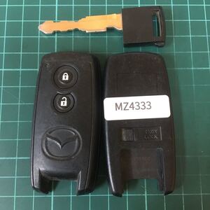 MZ4333 マツダ U43PB14B 2ボタン スマートキー キーレスリモコン モコ セルボ フレア ワゴンR MRワゴン等 日産 スズキ AZワゴン MG22S