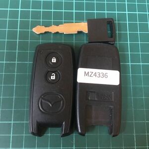 MZ4336 マツダ U43PB14B 2ボタン スマートキー キーレスリモコン モコ セルボ フレア ワゴンR MRワゴン等 日産 スズキ AZワゴン MG22S