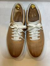 COLE HAAN スニーカー 27.5 US10M グランドプロラリーレーサーカットスニーカー CHバーレイベージュ/アイボリー C37243_画像2