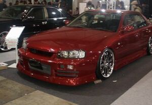 BSKBody kit　フロントBumperスポイラー　R34　Skyline　４ドア　R34 ER34 ENR34 HR34