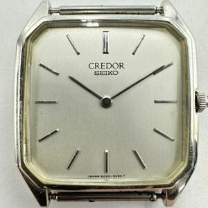 R206-J009630-3 ★ SEIKO セイコー CREDOR クレドール 6020-5080 本体のみ クォーツ シルバー文字盤 2針 レディース 腕時計 約28mm ①