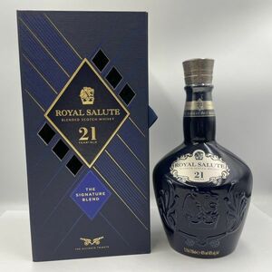 ALC285-J013982-16 ROYAL SALUTE ロイヤルサルート 21年 SCOTCH WHISKY スコッチウイスキー 陶器ボトル 箱付き 700ml 40% 未開栓 ③R