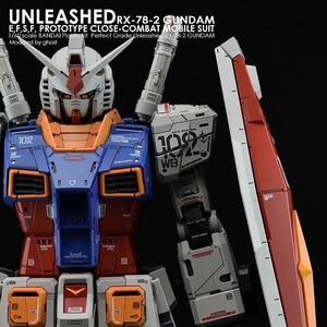 PG UNLEASHED 1/60 RX-78-2 ガンダム用水転写式デカール3枚セット