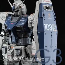 PG UNLEASHED 1/60 RX-78-3 G3ガンダム用水転写式デカール3枚セット_画像4