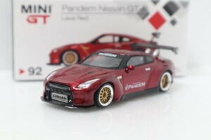 MINIGT 1/64 Pandem Nissan GT-R R35 Lava Red パンデム 日産GTR 赤 ラヴァ レッド MINI GT 92