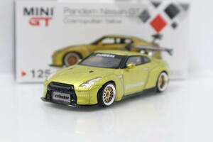 MINIGT 1/64 Pandem Nissan GT-R R35 Cosmopolitan Yellow パンデム 日産GTR 黄 コスモポリタン イエロー MINI GT 125