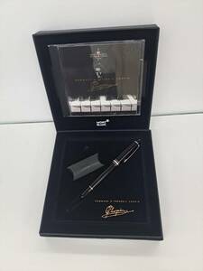 ♪MONTBLANC/モンブラン マイスターシュテュック ショパンCDセット ペン先14K 万年筆 ブラック×シルバー　字幅M 