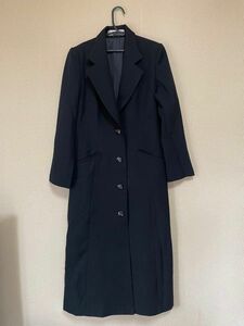 ロングコート 古着 1970年頃 毛 黒