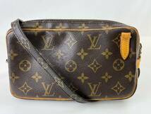 【1円出品】F0307 LOUIS VUITTON ルイヴィトン モノグラム M51828 ポシェット マルリーバンドリエール ショルダーバッグ 難あり_画像2