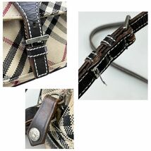 【1円出品】F0339 BURBERRY バーバリー ブルーレーベル ノバチェック ベージュ ショルダーバッグ クロスボディ 斜め掛け レディースバッグ_画像7