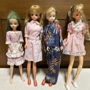 リカちゃん リカちゃん人形 タカラ TAKARA ドール 人形 着せ替え人形 昭和レトロ 4体セット①