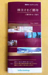 ☆ 西武ホールディングス 株主優待冊子（1000円割引券×10枚、スキーリフト割引券×5枚など他）1冊　 乗車証なし