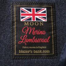 ★美品【極上ツイード！】英国 MOON × blazer's bank.com / メリノラムウール◎セットアップスーツ S W82 本切羽 / ザ・スーツカンパニー_画像6