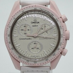 [ superior article ]SWATCH×OMEGA MISSION TO VENUS mission tu venus chronograph SO33P100 box guarantee attaching 