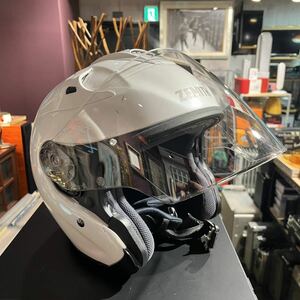 美品 ヤマハ YAMAHA バイクヘルメット ジェット YJ-17 ZENITH-P パールホワイト Lサイズ