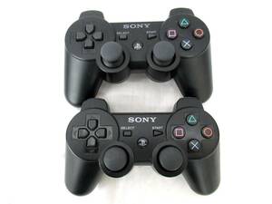 PS3 SONY純正品 コントローラー デュアルショック3 ブラック 2個セット