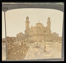 □古写真　彩色ステレオ写真８点まとめて　フランス　パリ　大洪水　八百屋　歴史資料 stereo photo_画像8