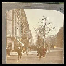 □古写真　彩色ステレオ写真８点まとめて　フランス　パリ　大洪水　八百屋　歴史資料 stereo photo_画像3