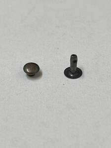 ●●片面小カシメ　頭6mm　足8mm　アンティークゴールド　100組