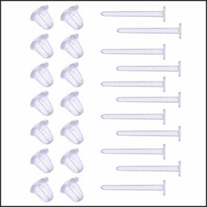 ピアス　アレルギー対応　医療用樹脂　透明ピアス　シークレットピアス　たっぷり　100個入り　