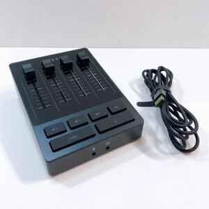 304☆中古☆ RAZER AUDIO MIXER RZ19-0386 オーディオミキサー レイザー ブラック アダプター付き PC周辺機器 音楽機材 現状品