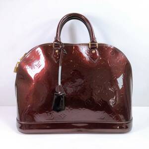 57【中古】LOUIS VUITTON ルイヴィトン ハンドバック アルマPM モノグラム ヴェルニ ルージュフォーヴィスト M91691 レディース 現状品