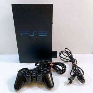 350☆中古☆ SONY PlayStation2 本体 SCPH-30000 ソニー プレイステーション PS2 ブラック コントローラー アダプター ゲーム機 現状品