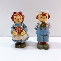 325☆中古☆ ラガディ アン&アンディ フィギュア 貯金箱 ガーデニング 人形 Raggedy Ann & Andy 昭和レトロ まとめ セット 現状品_画像2