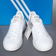 デッド!! US 8 / 26cm 新品!! 限定 18年製 adidas Originals STAN SMITH スタンスミス 白ｘ銀 天然皮革 _画像3