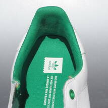 美品!! US 10 /28cm 限定 15年製 adidas スタンスミス VULC 白ｘ緑 STAN SMITH 顔付き_画像9