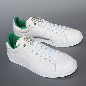 美品!! US 10 /28cm 限定 15年製 adidas スタンスミス VULC 白ｘ緑 STAN SMITH 顔付き