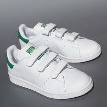 デッド!! 23cm 新品 2019年 adidas Originals STAN SMITH CF スタンスミス ベルクロ 白ｘ緑 天然皮革_画像1