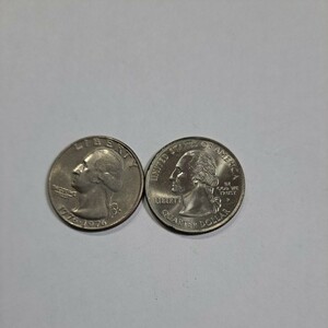 ★アメリカ 硬貨★クオーターダラー 2枚 1976 コレクション 古銭 