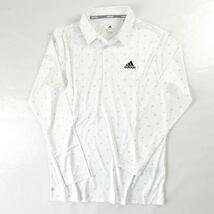 ▲新品【メンズXL(O)】定価1.3万 adidas golf 3WAY Oサイズ 半袖+長袖 チェストロゴ ポロシャツ レイヤード インナー AEROREADY仕様_画像7