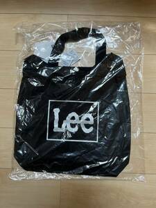 Lee bag tote bag 2WAY shoulder high school student large student mama .. going to school Town canvas black / silver 