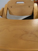 ♪♪大和屋　ベビーチェア アーチ木製ローチェア　NA ナチュラル　子供椅子 ローチェア 木製 テーブル付　折りたたみチェア 中古【6A05】♪_画像8