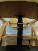 ♪♪大和屋　ベビーチェア アーチ木製ローチェア　NA ナチュラル　子供椅子 ローチェア 木製 テーブル付　折りたたみチェア 中古【6A05】♪_画像9