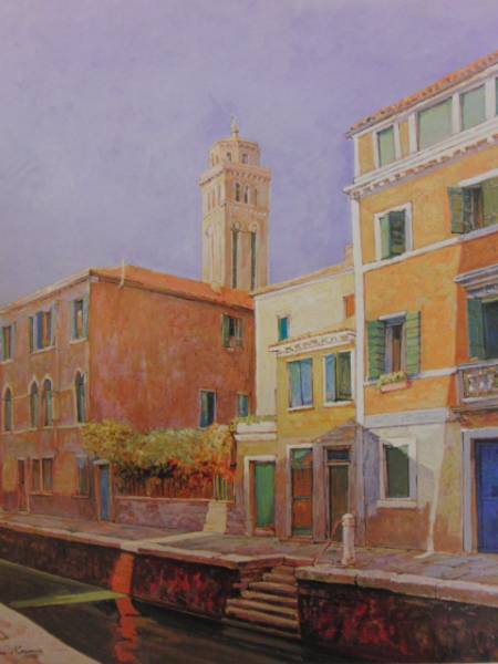 Jean Keim, Venecia, luz del sol, pinturas raras de libros de arte, Nuevo con marco, gastos de envío incluidos, admirador, cuadro, pintura al óleo, Naturaleza, Pintura de paisaje