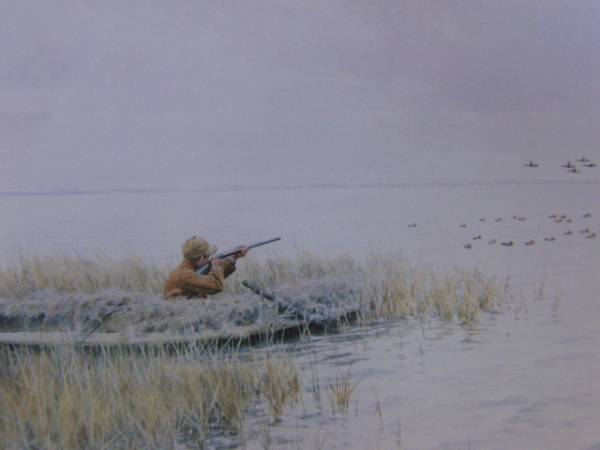 A･B･フロスト, ｢DUCK SHOOTING FROM A BLIND｣, 海外版超希少レゾネ, 新品額付, ara, 絵画, 油彩, 自然, 風景画
