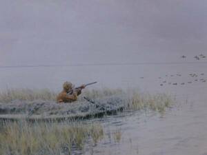 A・B・フロスト、「DUCK SHOOTING FROM A BLIND」、海外版超希少レゾネ、新品額付、ara