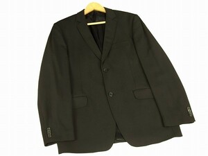 美品*MEXX メックス*艶黒*スペイン製*メンズ*ストレッチ*2釦*テーラードシングルジャケット*50*XL相当*大きいサイズ*春秋冬